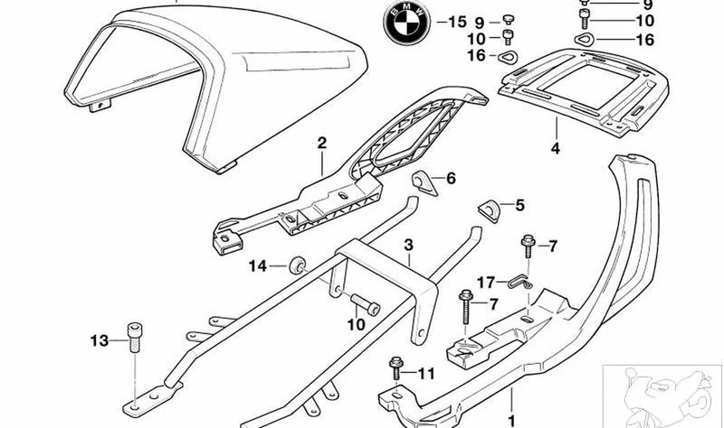 Caperuza de protección negra OEM 46542315618 para BMW Motorrad R850GS, R1100GS, R1150GS, K1100RS... y más. Original BMW Motorrad.