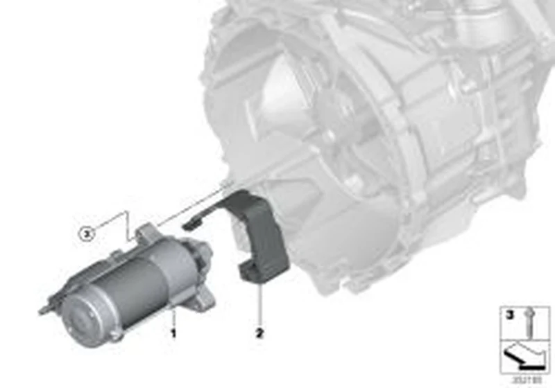 Arrancador OEM 12418580389 para BMW 1er F40, 2er F44, X1 F48, X2 F39 y MINI F56, F55, Clubman F54, Cabrio F57, Countryman F60... y más. Original BMW y MINI.