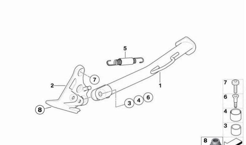 Tornillo de cabeza de lenteja OEM 46537715130 para motos BMW F650GS, F800GS, F800R... y más. Original BMW Motorrad.