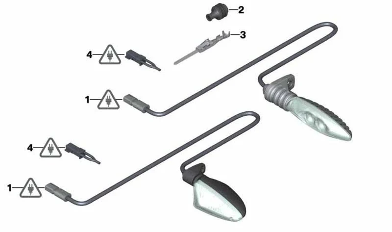 Contacto de conexión plano MLK 1.2 OEM 61138722315 para MINI R50, R53, R56, Clubman R55, Cabrio R52, Coupé R58, Roadster R59, Countryman R60, Paceman R61... y más. Original MINI.