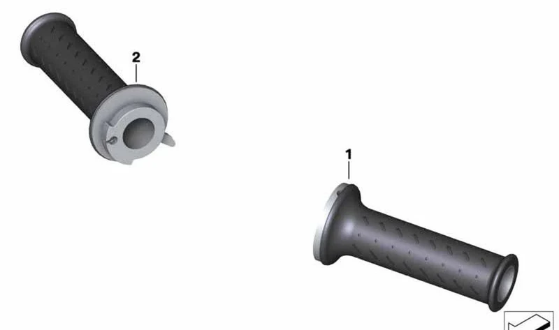 Empuñadura derecha OEM 61318549090 para motos BMW G 310 GS, G 310 R. Original BMW Motorrad.