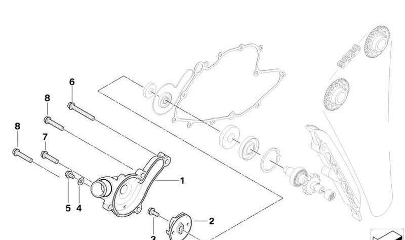 Tornillo hexagonal M6x30 OEM 11147707184 para BMW Motorrad G 450 X K16 (09/2007 - 06/2010). Original BMW Motorrad.
