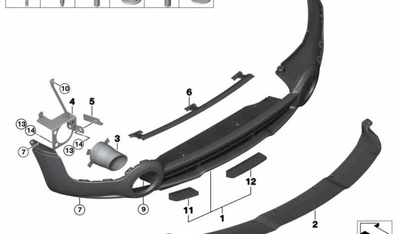 Soporte izquierdo OEM 51129811735 para MINI Countryman R60 (01/2010 - 10/2016). Original MINI.
