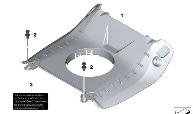 Remache dilatable OEM 46638566858 para BMW C 400 GT, C 400 X, C 400 GT X… y más. Original BMW Motorrad.