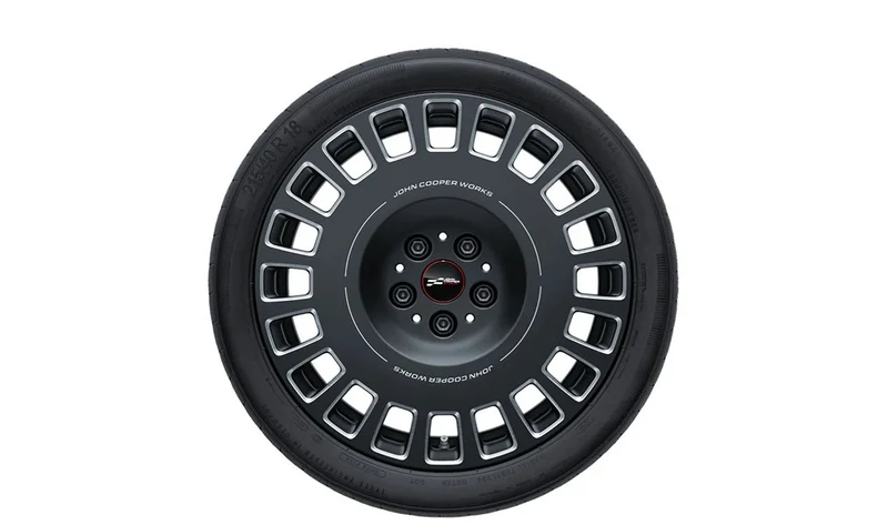 Llanta de aluminio JCW Rallye Spoke 964 18" Frozen Midnight Grey OEM 36115A615F2 para MINI F66, F65, Cabrio F67... y más. Original MINI.
