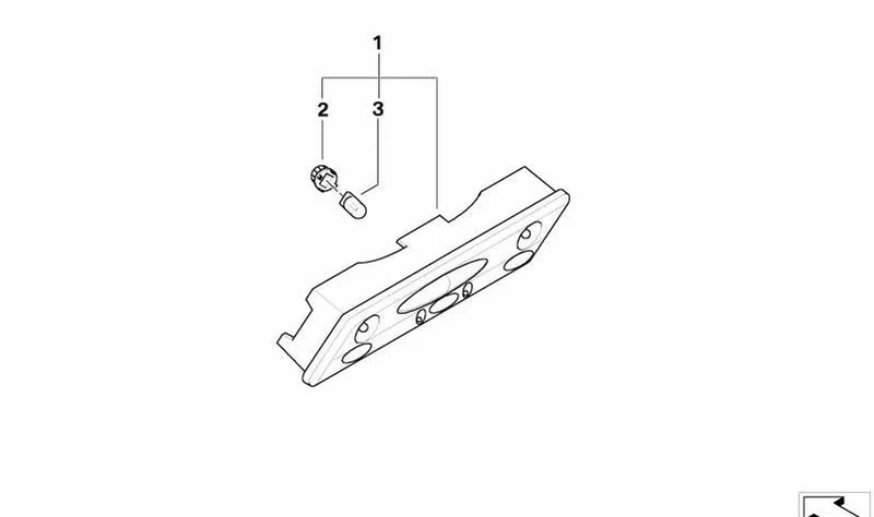 Luz de lectura interior delantera OEM 63306962042 para MINI Cabrio R52, Cooper, Cooper S, One... y más. Original MINI.