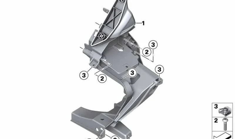 Soporte de revestimiento izquierdo OEM 46638566835 para BMW Motorrad C 400 GT (K08). Original BMW Motorrad.
