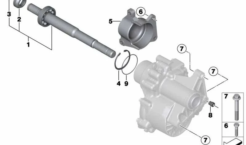 Soporte árbol secundario OEM 27109803645 para MINI Countryman R60, Paceman R61. Original MINI.
