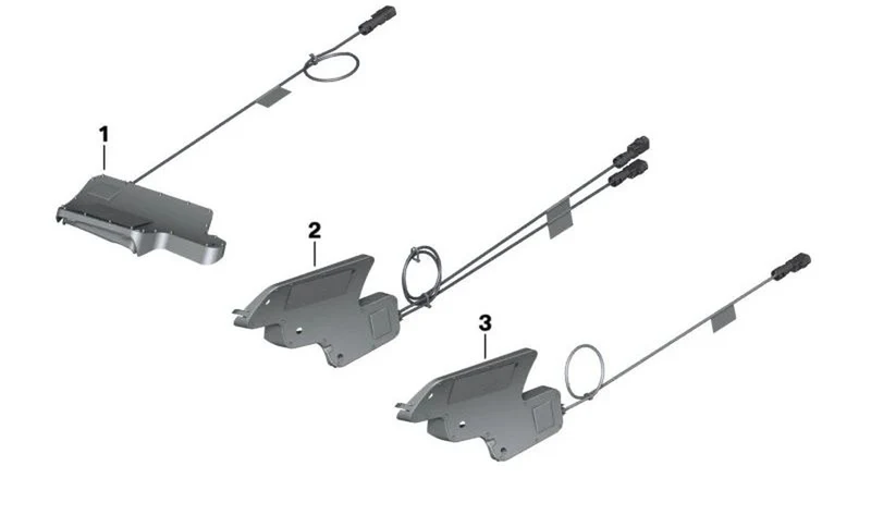 Antena láminas AM/FM OEM 65218406329 para motos BMW R1200RT, R1250RT. Original BMW Motorrad.