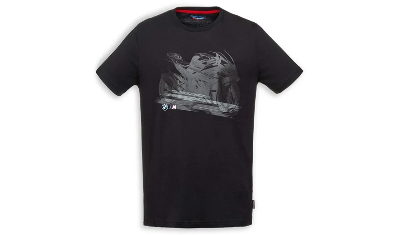 Camiseta RR negra talla XL OEM 76615A812F3 para BMW. Original BMW Motorrad.