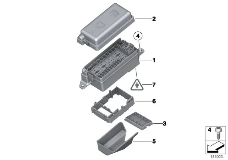 Caja para cortacircuitos OEM 61146906548 para MINI R56. Original MINI.