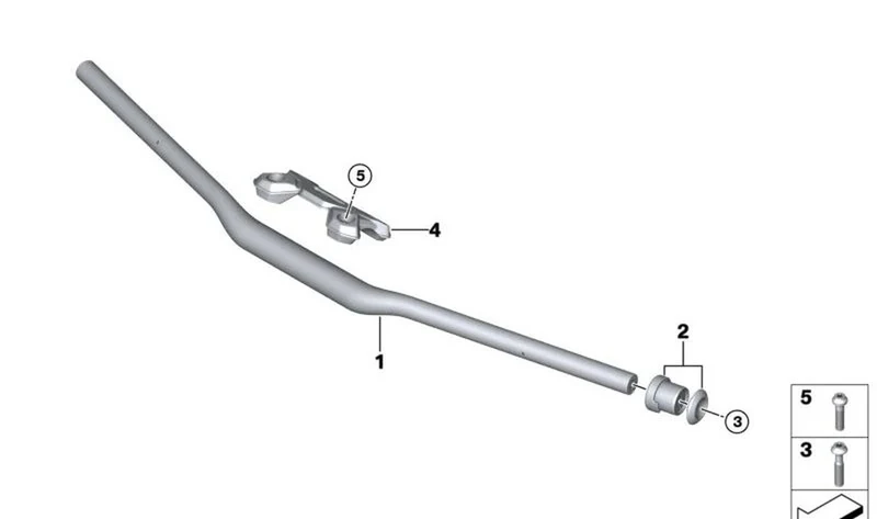 Caballete de apriete superior OEM 31427923938 para BMW Motorrad M 1000 R (K63). Original BMW Motorrad.