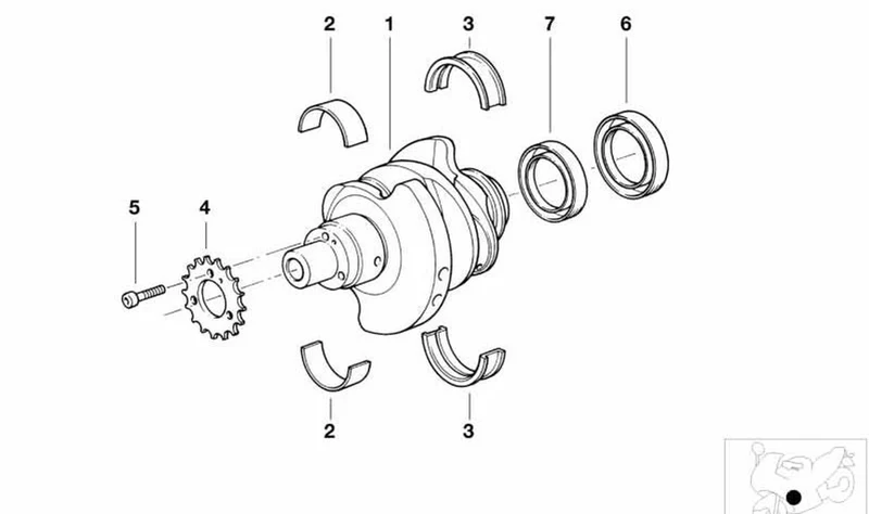 Retén para eje OEM 11111341135 para motos BMW R1100 GS, R1100 R, R1150 GS, R1150 RT... y más. Original BMW Motorrad.