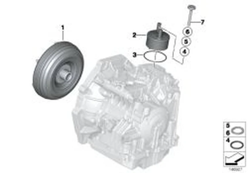Convertidor de par OEM 24407551097 para MINI R52, R53 Cooper S. Original MINI.