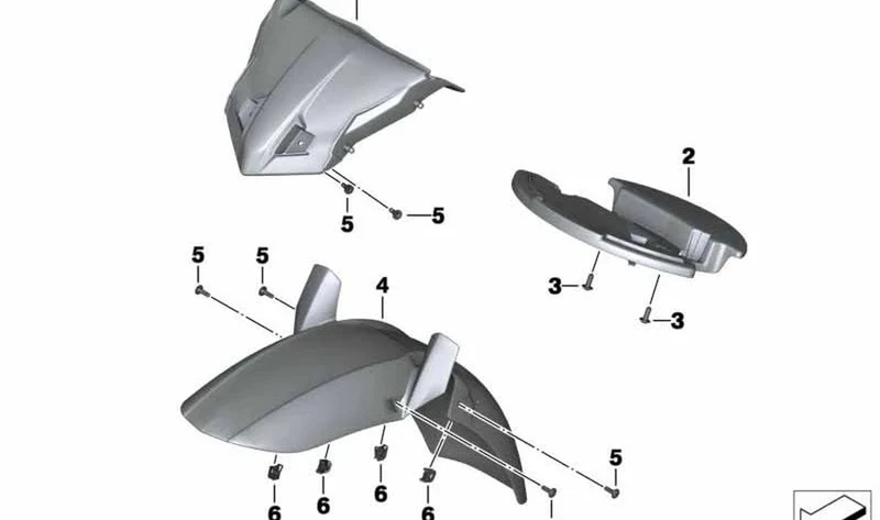 Cubierta de rueda delantera OEM 46618526513 para motos BMW F700GS (K70). Original BMW Motorrad.