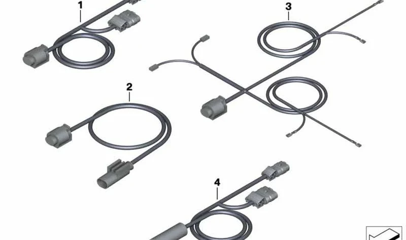 Mazo de cables del depósito OEM 61117704213 para motos BMW R1200R (K27) 2006-2014. Original BMW Motorrad.