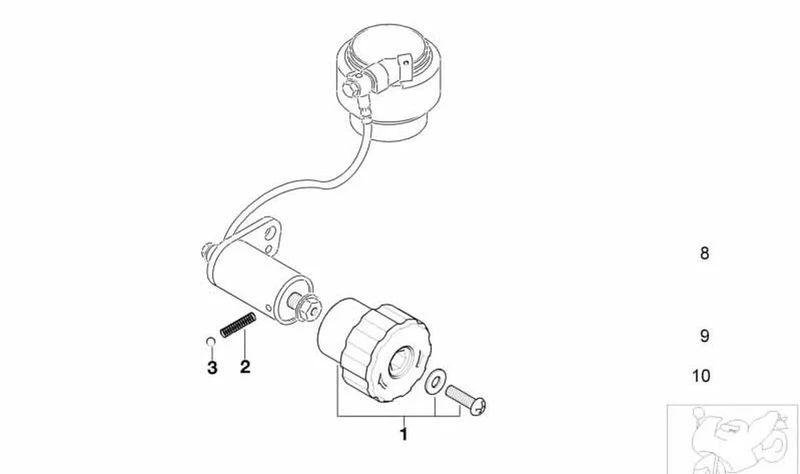 Amortiguador trasero OEM 33532345489 para motos BMW F650, F650GS, R1100GS... y más. Original BMW Motorrad.
