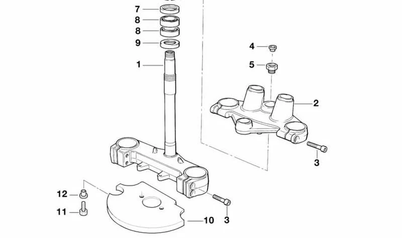 Tuerca hexagonal M22X1 OEM 31422345415 para motos BMW F650, F650 ST. Original BMW Motorrad.