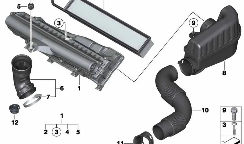 Elemento de desacoplamiento OEM 13717534826 para MINI R56, R55, R57, R58, R59, R60, R61. Original MINI.